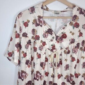 Vintage floral house dress by yakko size large